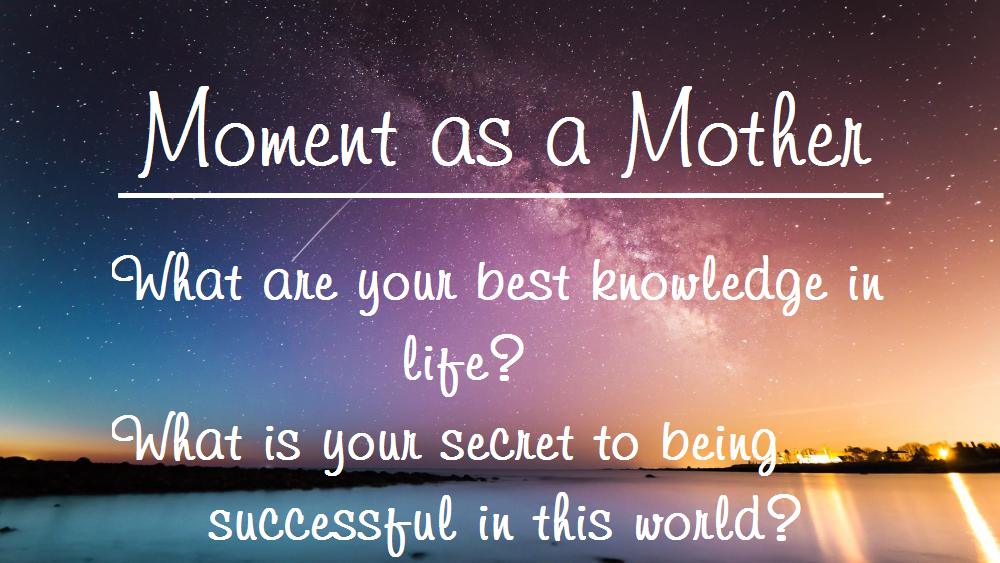 Moment as a&nbsp;Mother