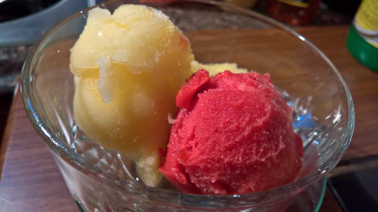 Orange and Strawberry&nbsp;Sorbet