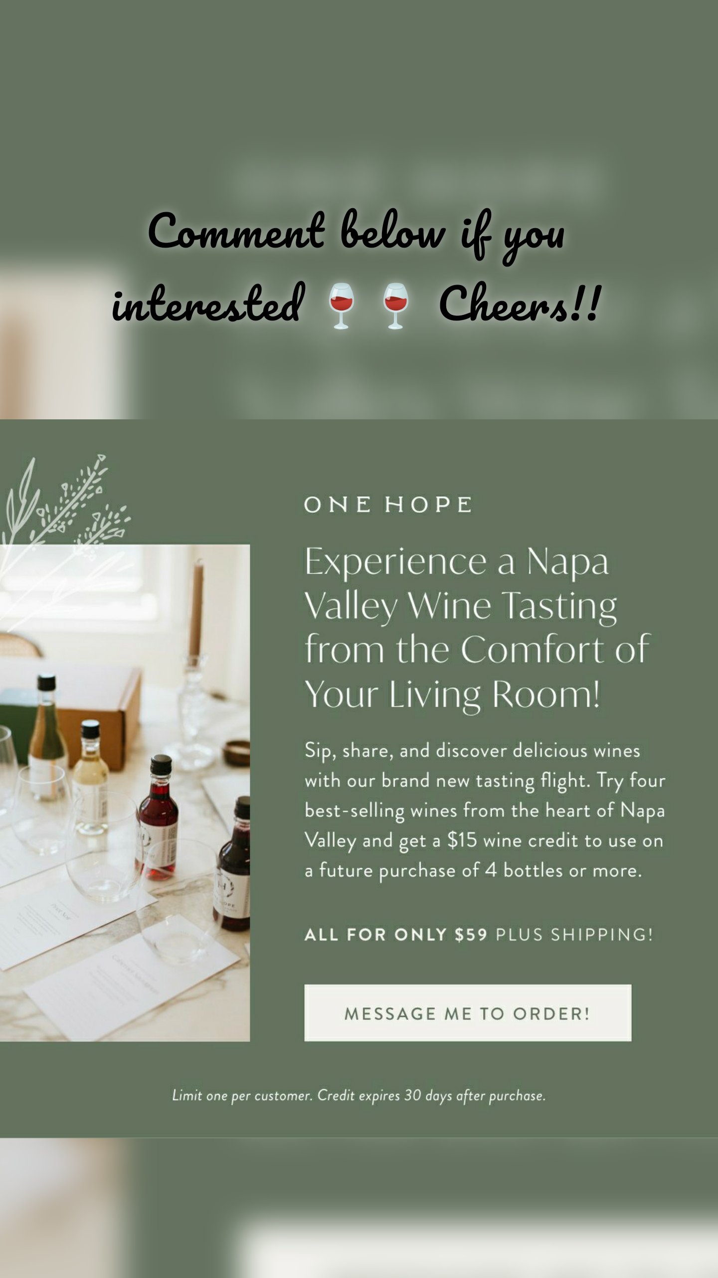 Comment below if you interested 🍷🍷 Cheers!!
